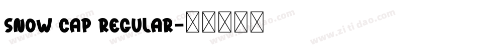 Snow Cap Regular字体转换